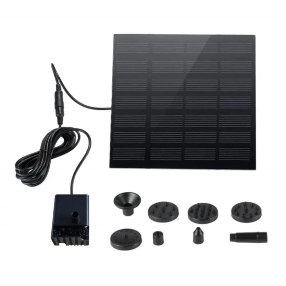 Floating Solar Water Fountain for Bird Bath, Outdoor Garden Courtyard Pond Decorative Floating Fountain Water Feature Peaceful Pleasures Health and Wellness Rose