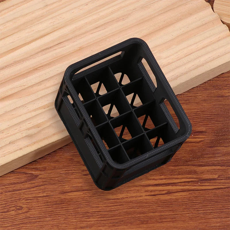 Stackable AA AAA Battery Storage Box | Beer Crate Organizer