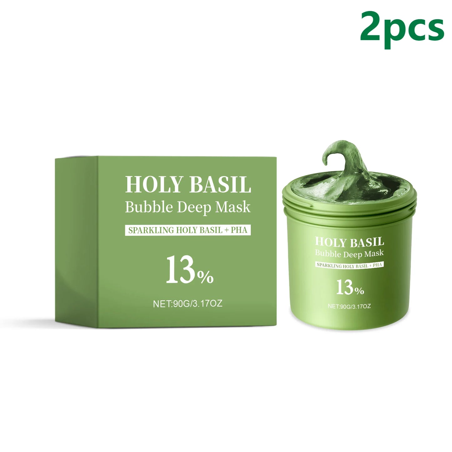 Holy Basil Bubble Deep Cleansing Face Mask – Pores & Oil 90g