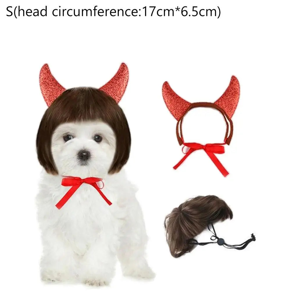 Devil Horn Pet Headband – Halloween Costume for Dogs & Cats