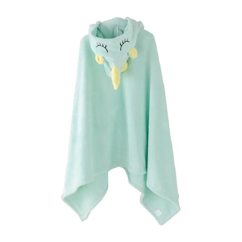 Kids Hooded Bath Towel | Soft Coral Fleece Baby Bathrobe 4–6Y