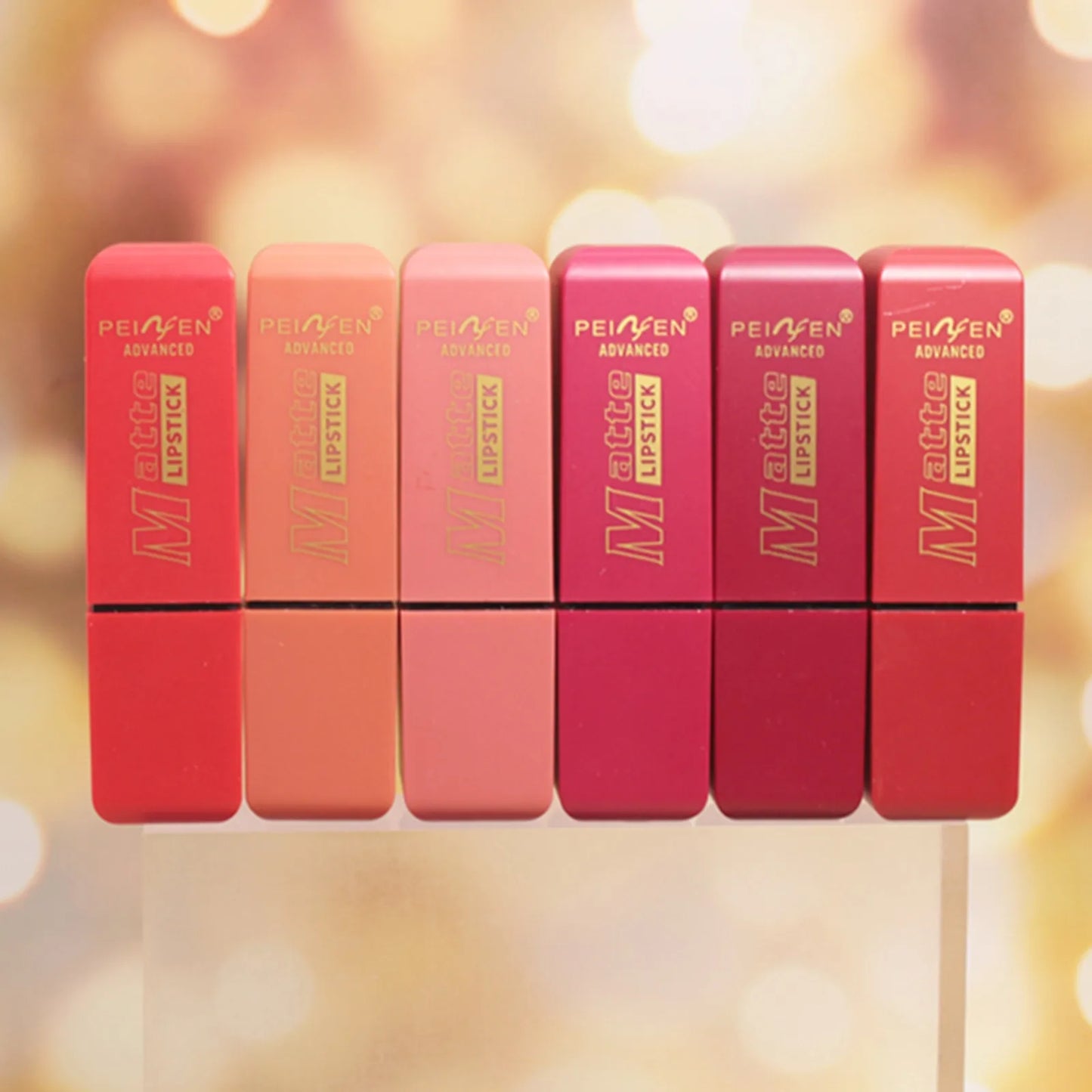 Matte Lipstick Set with 6 Waterproof Colors Peaceful Pleasures Health and Wellness