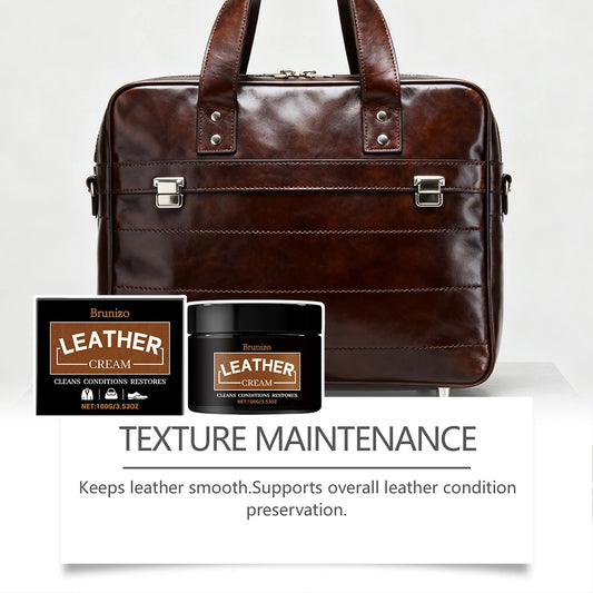 Leather Cleaning And Care Cream,Waterproof Leather Polish For Boots,Deeply Cleans Restores Natural Shine,For All Leather Goods Peaceful Pleasures Health and Wellness Default Title
