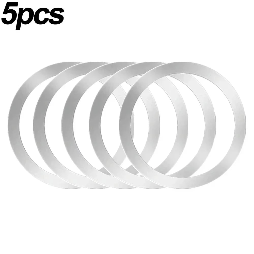 2026 10/5PCS for Magsafe Magnetic Plate Ring Universal Stickers Support Wireless Charger Metal Plate Sheet for Phone Peaceful Pleasures Health and Wellness 133-Silver-5PCS