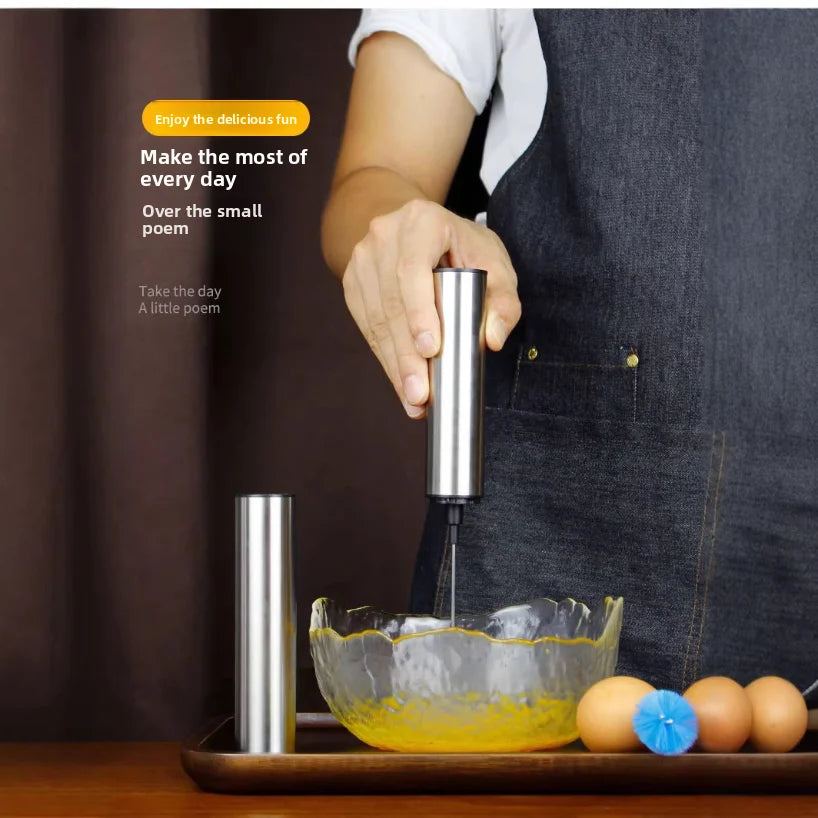 Handheld Electric Milk Frother USB Rechargeable Drink Mixer