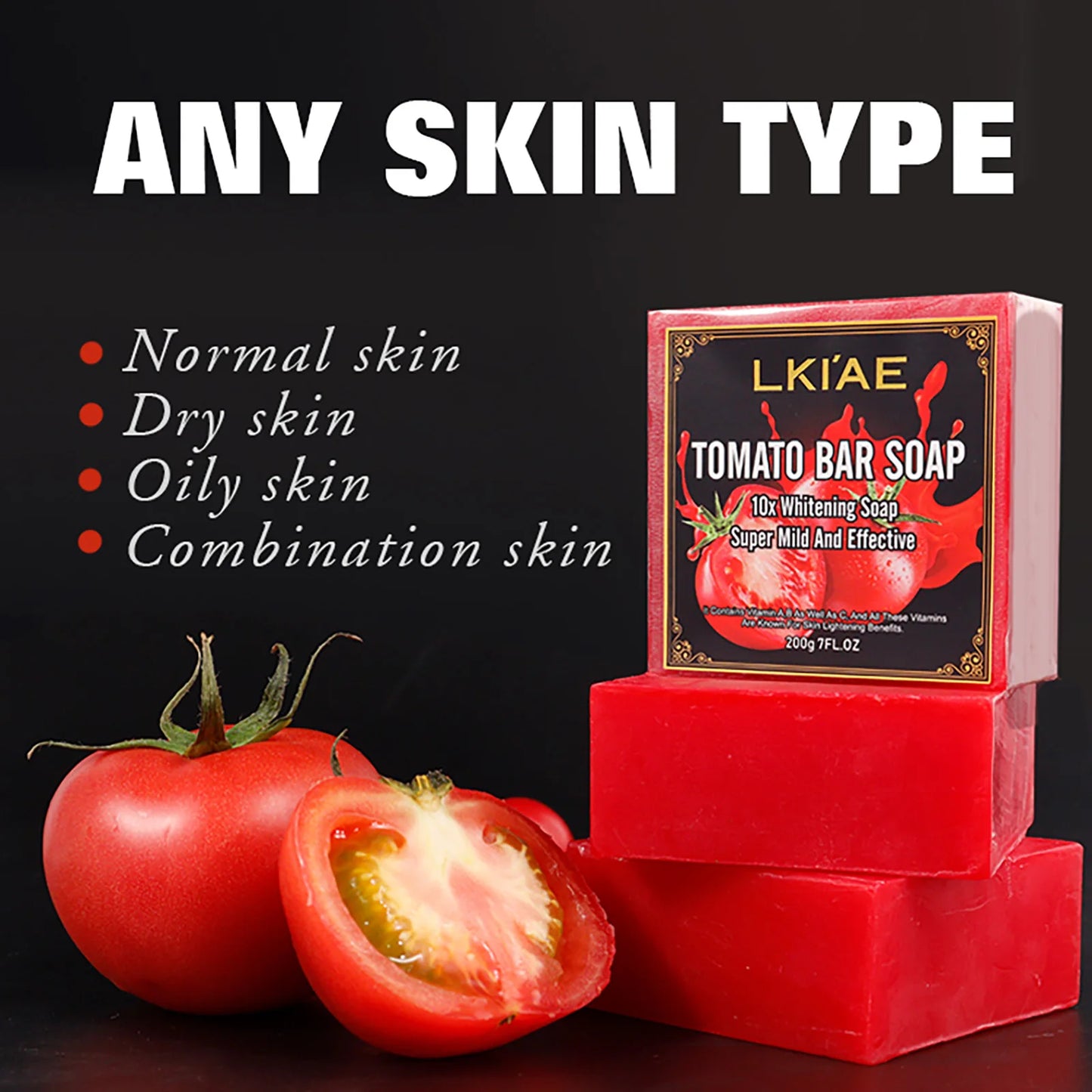 AILKE Tomato Natural Bar Soap – Brightening & Oil Control 200g