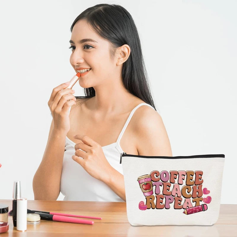 Funny Canvas Makeup Bag | Teacher, Graduation & Retirement Gift