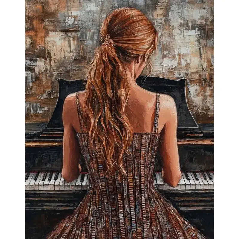 Paint by Number Girl Figure Kit – DIY Canvas Art & Home Decor