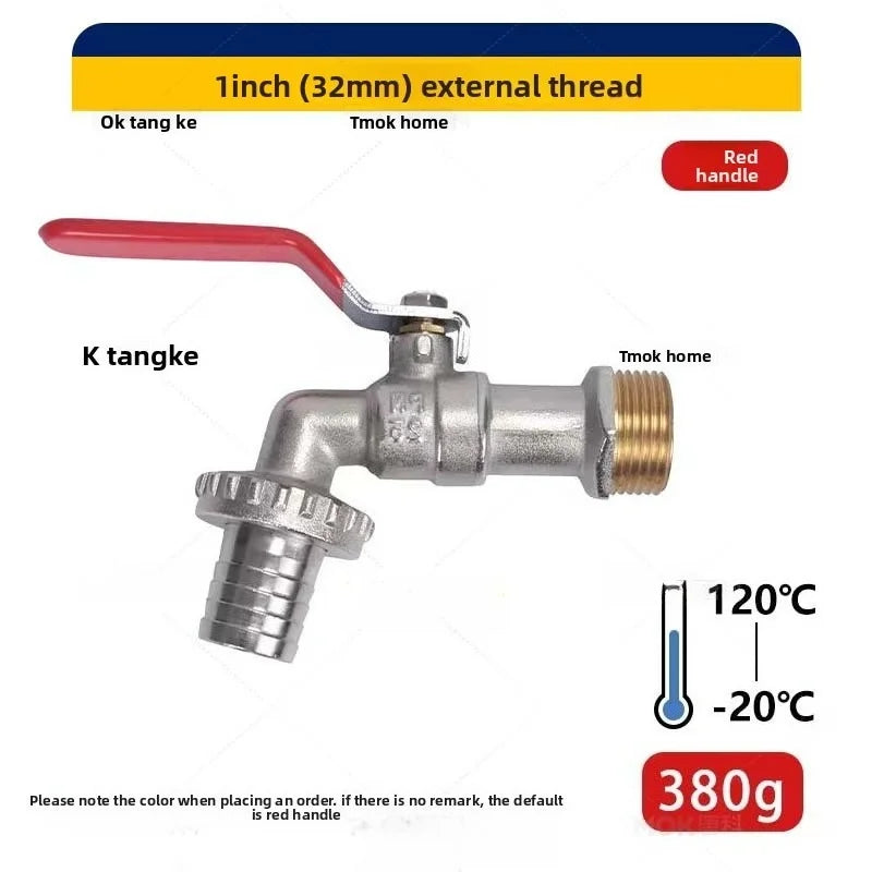 1/2" Brass IBC Tank Faucet | Antifreeze Garden Water Tap Valve