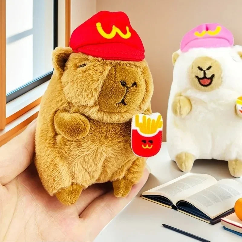 Cute Capybara Puffer Fish Plush Keychain | Bag Charm Gift