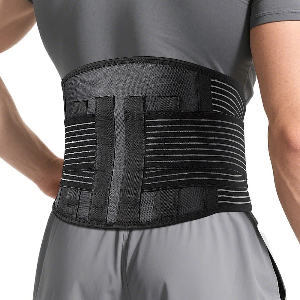 Thermal Magnetic Lumbar Support Belt | Self-Heating Back Brace Lumbar Support Brace Peaceful Pleasures Health and Wellness Black-1PCS XL