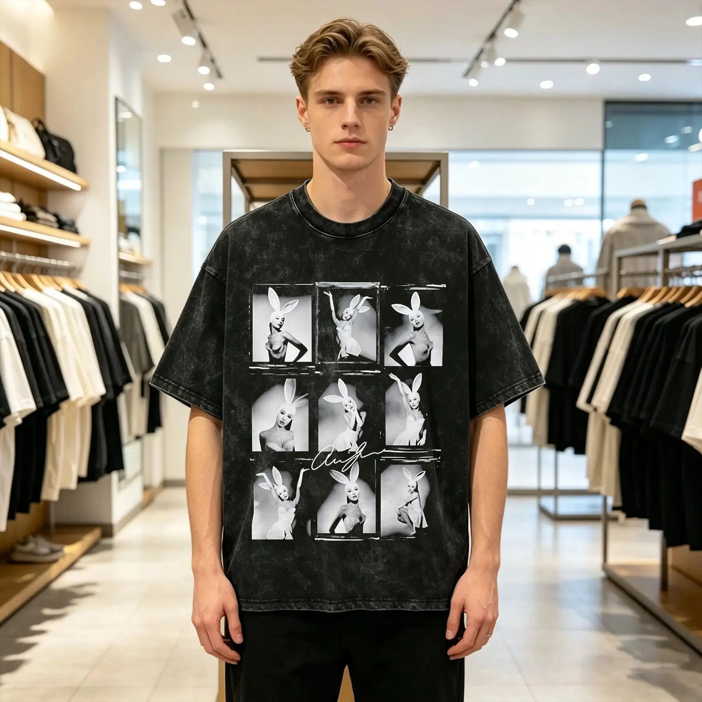 Arianas Album Dangerous Woman T Shirt Grande 2026 Loose T-Shirts Short Sleeve Y2K Basic Tshirt Summer Cotton O-Neck Top Tees Peaceful Pleasures Health and Wellness