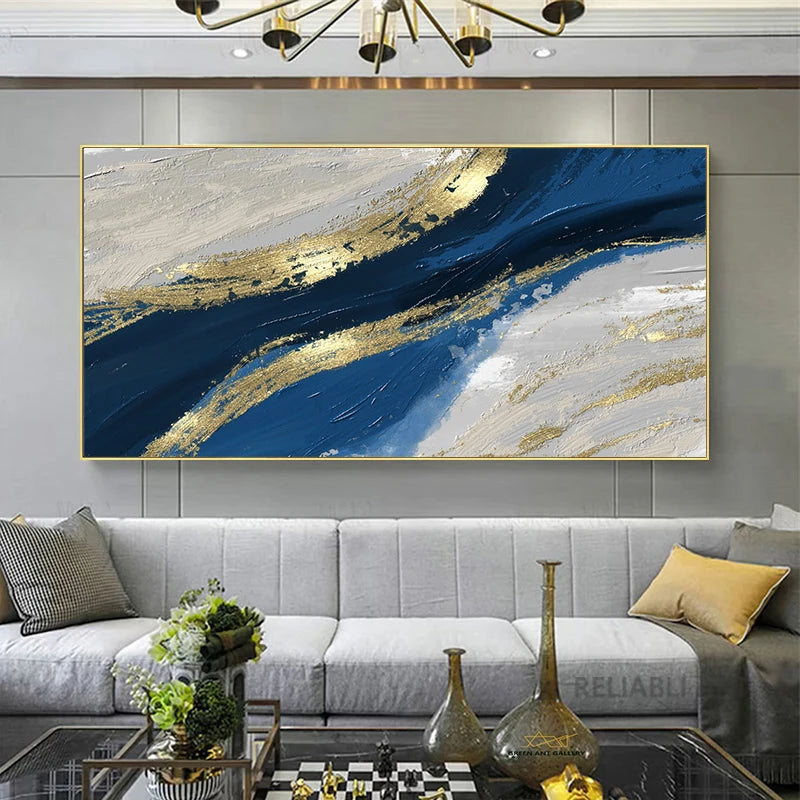 Wall Painting Abstract Golden Art Wall Pictures For Living Room Canvas Painting Home Decor Posters And Prints Vintage Cuadros Peaceful Pleasures Health and Wellness