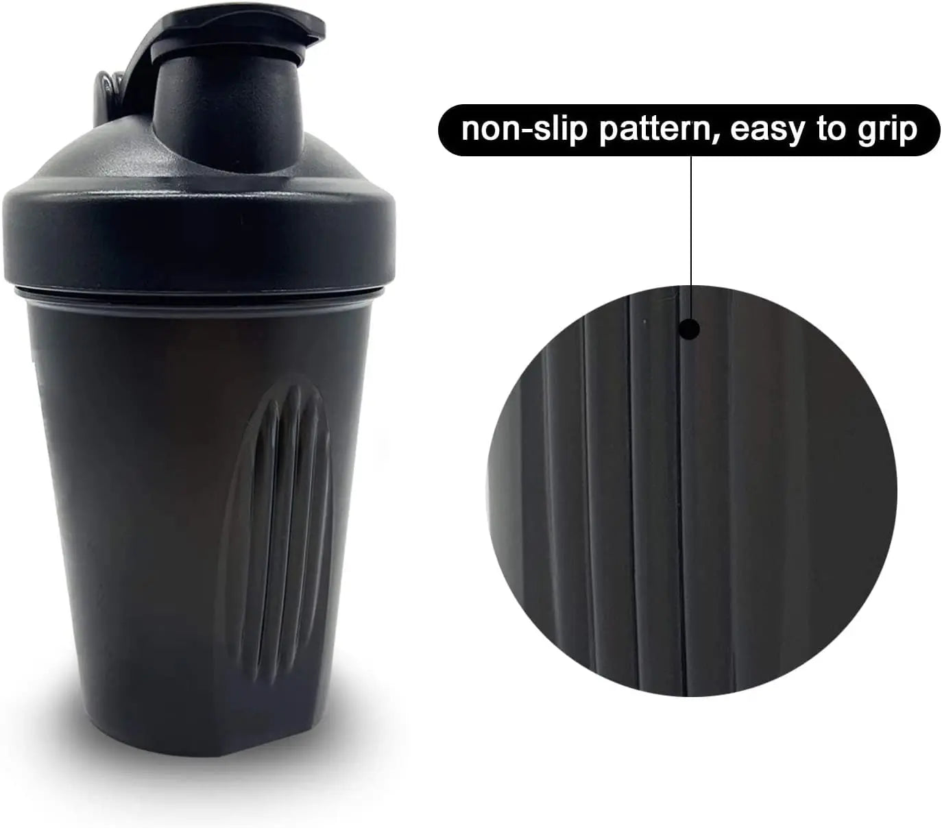 Shaker Bottle with Shaker Balls Leak Proof Drink Shaker Bottle for Shake and Pre Work Out Best Shaker Cup Peaceful Pleasures Health and Wellness