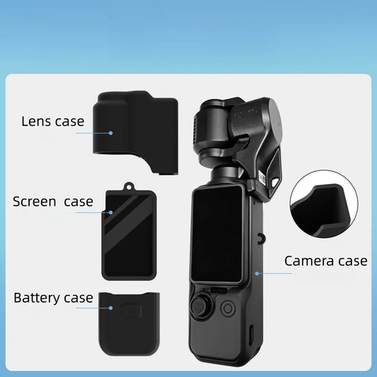 Suitable For DJI Pocket4 Lens Protective Case Screen Protective Case Camera Protective Case Battery Protective Case Peaceful Pleasures Health and Wellness