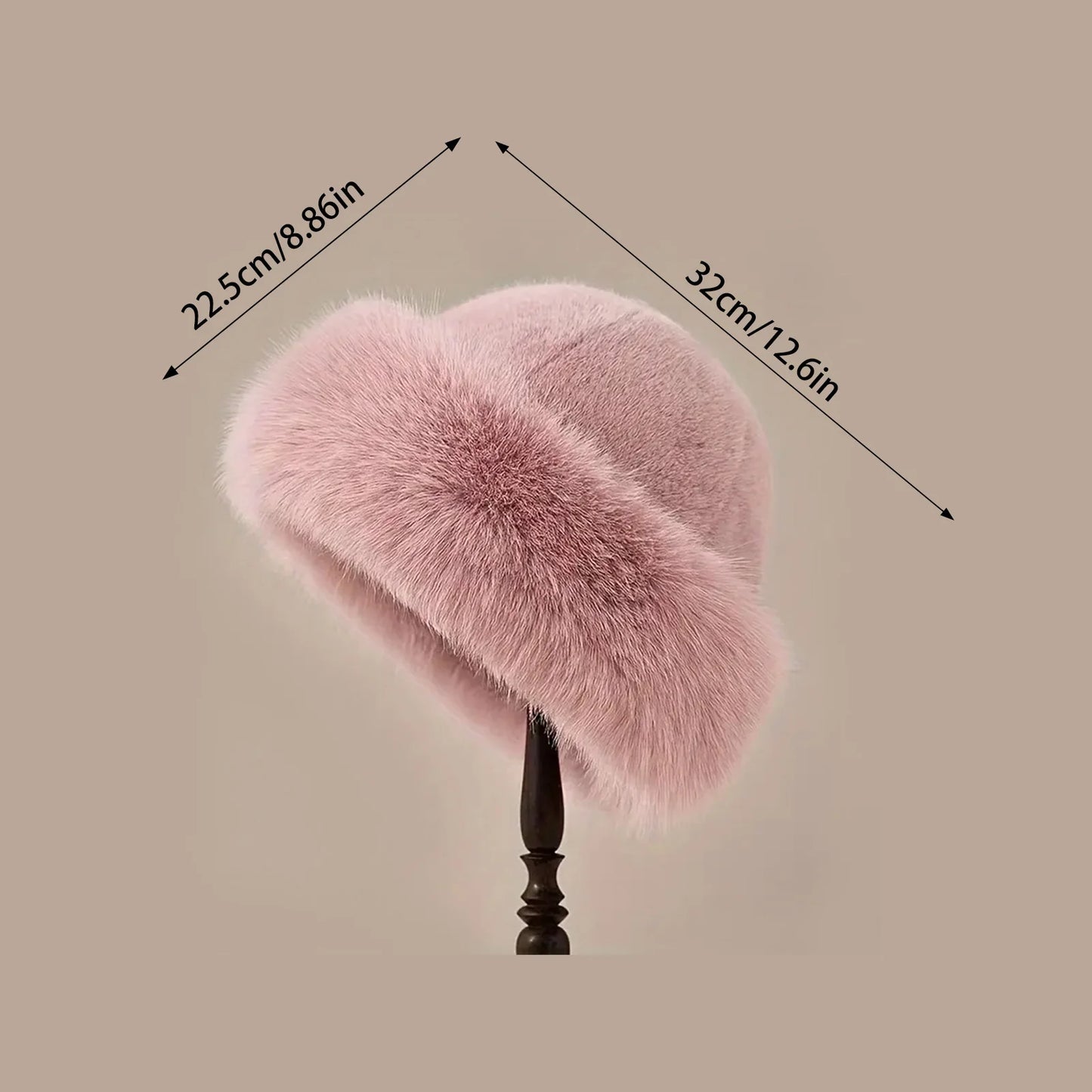 Furry Hats For Women, Autumn Winter Korean Style Warm Hats, Solid Color Flattering Mongolian Hats, Thickened Winter Outfits Peaceful Pleasures Health and Wellness
