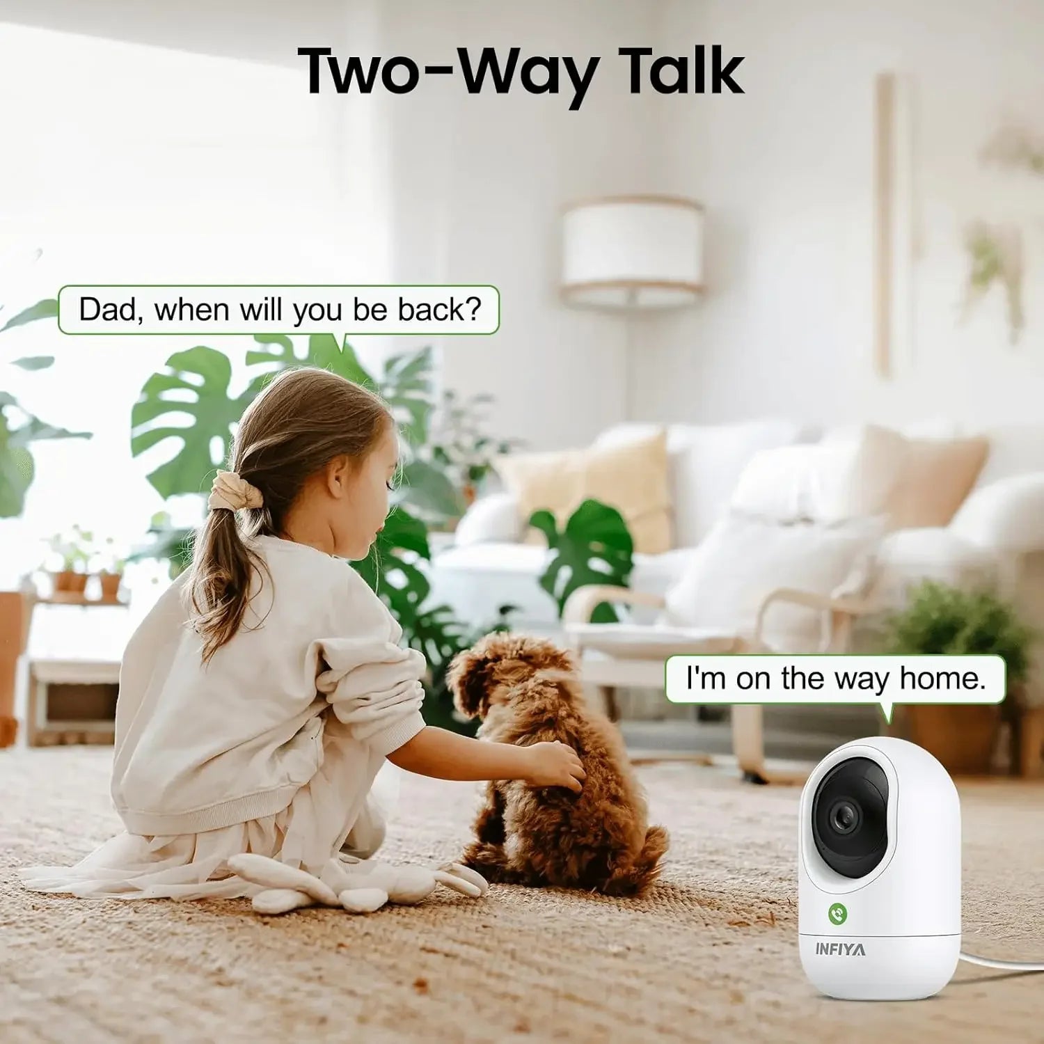 2K Indoor Security Camera with 360° View, Motion Alert, Alexa/Google Home Compatible, 2-Pack for Home Monitoring Peaceful Pleasures Health and Wellness