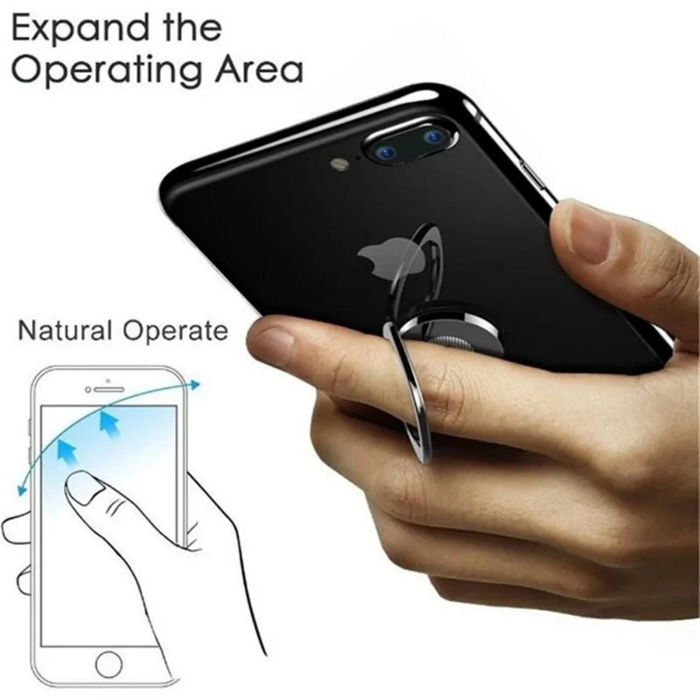 Metal 360° Rotating Finger Ring Phone Stand Holder – Universal