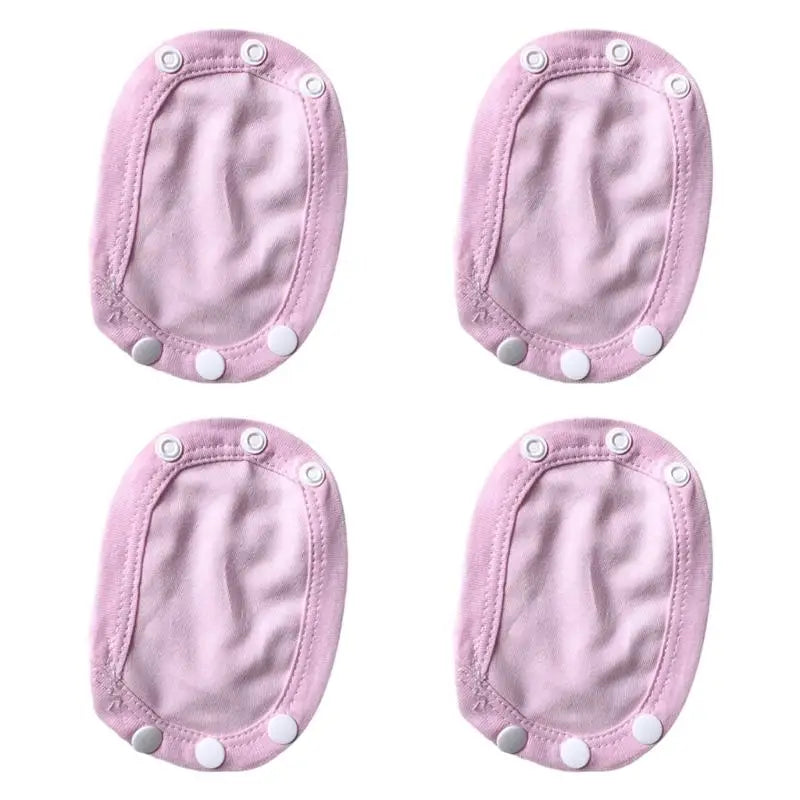 Baby Romper Extender Pads 4pcs | Soft Cotton Snap Extension