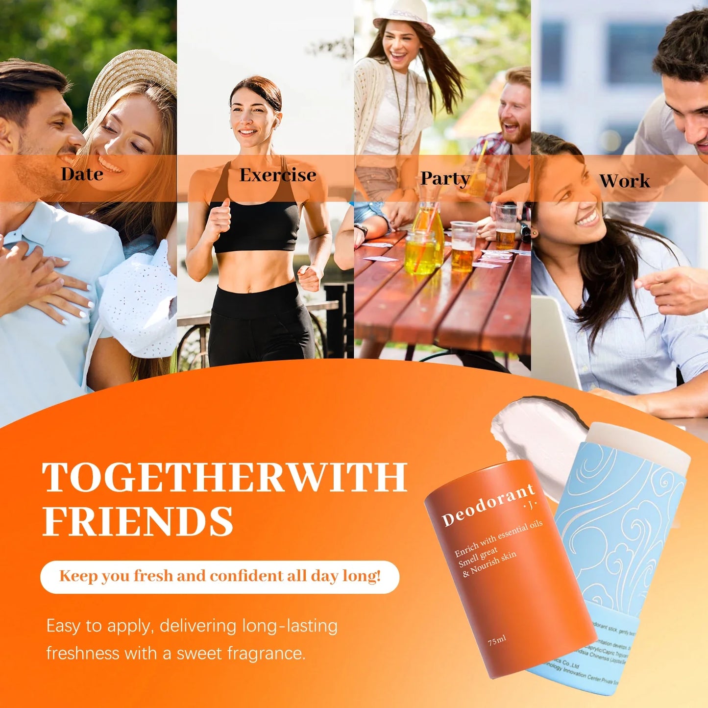 YURHERSU Multifunctional Deodorant Stick – Paper Tube Paste