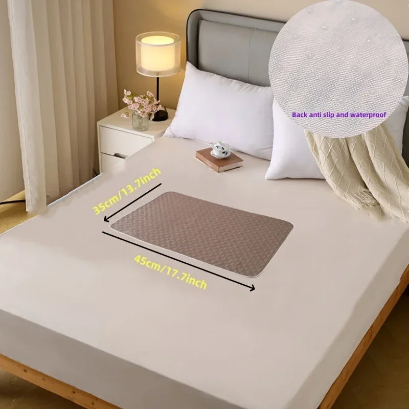 Washable Leak-Proof Bed Mat – Non-Slip Reusable Underpad