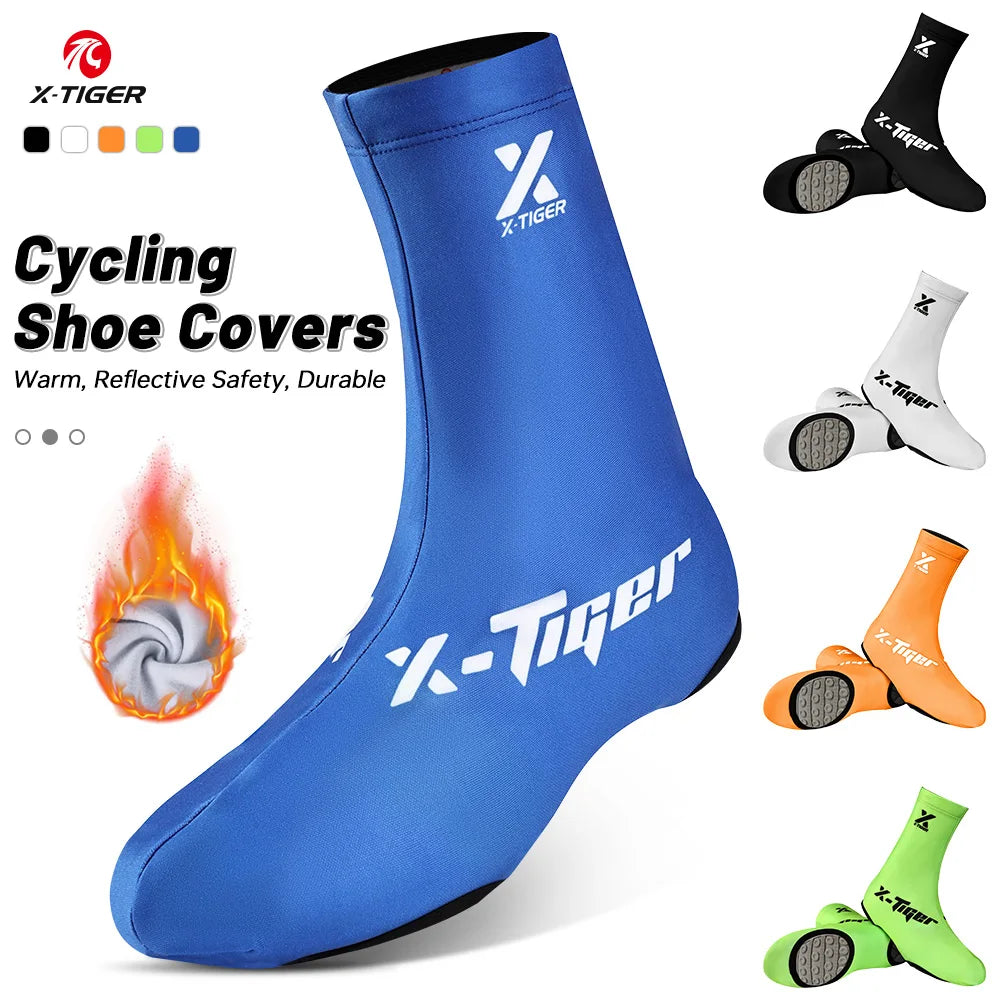 X-TIGER Winter Cycling Shoe Covers – Windproof Unisex