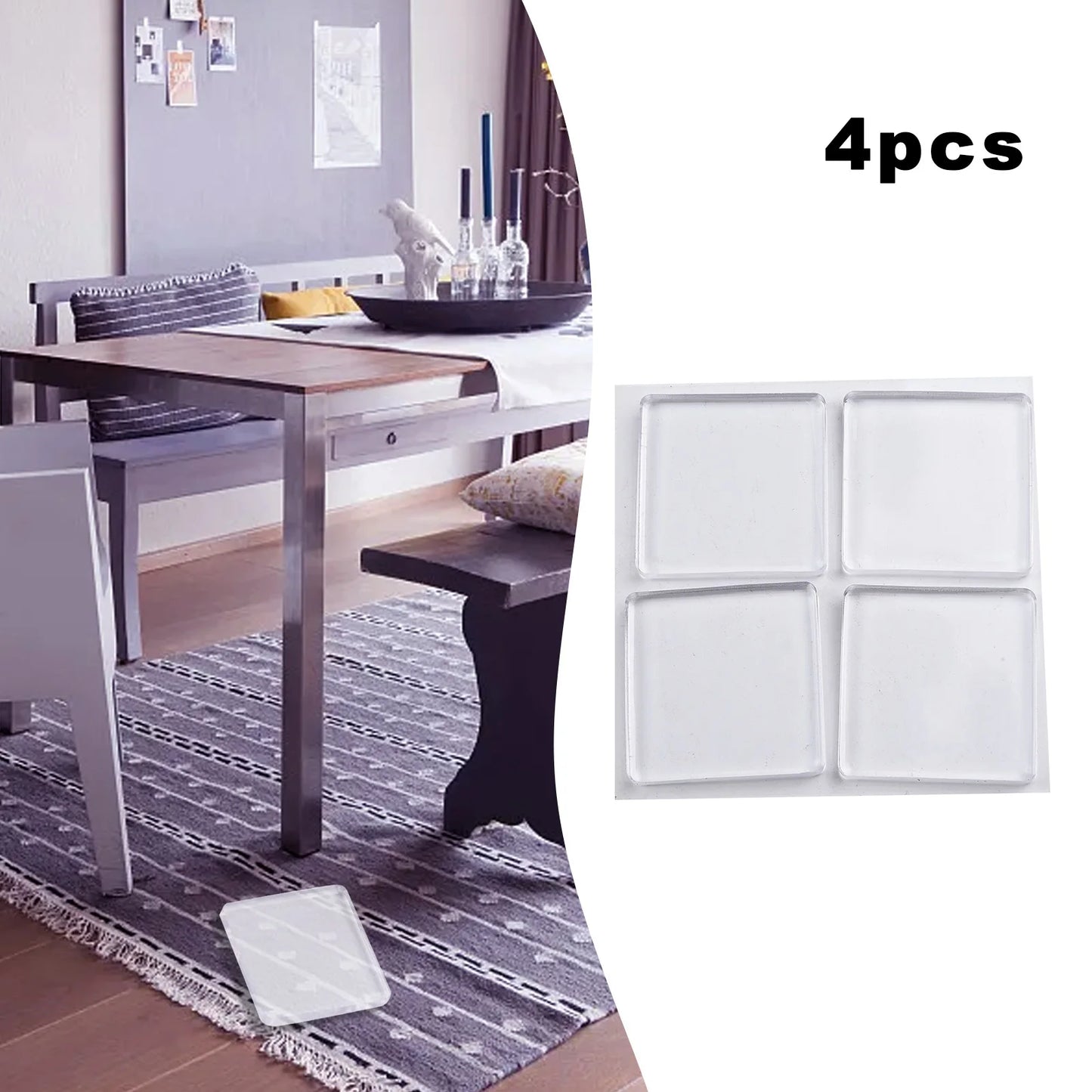 Transparent Anti Vibration Shock Absorbing Pad Mat Washing Machine