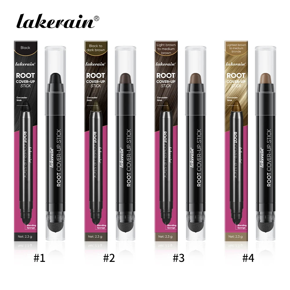 Lakerain Hair Dye Pen Men Women Precise Gray Coverage Stick Smudge-Resistant Long-Lasting Makeup Smooth Application Dye Stick Peaceful Pleasures Health and Wellness SET
