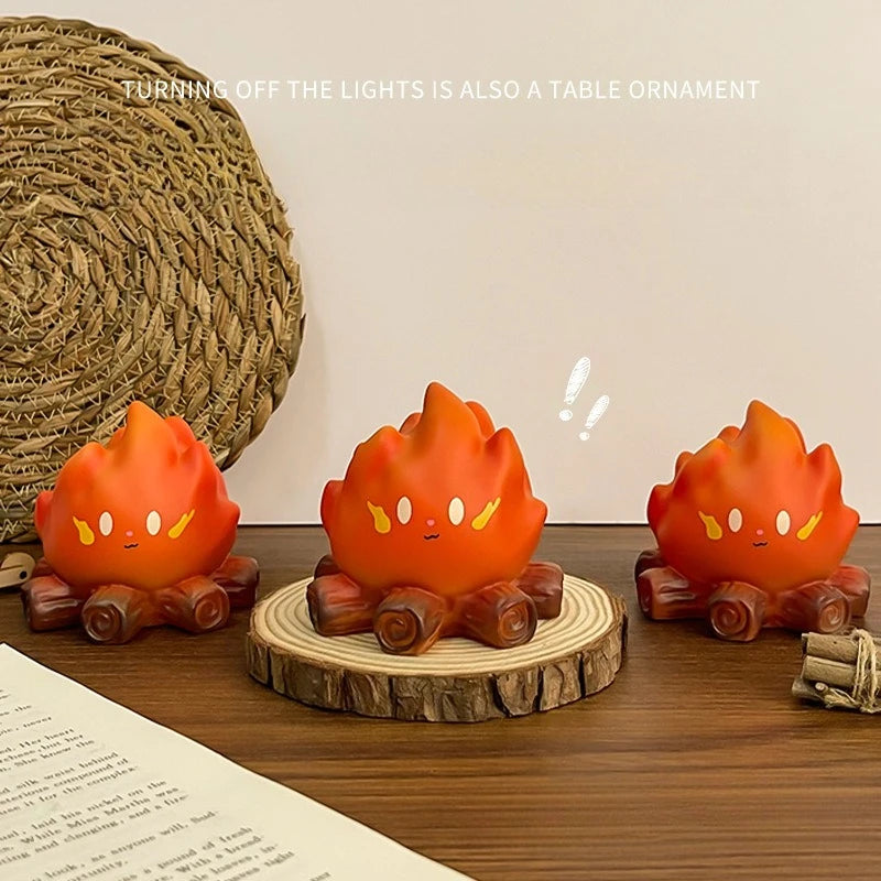 Cartoon Flame LED Night Light – Warm Bedside Candle Decor LED Night Light Peaceful Pleasures Health and Wellness