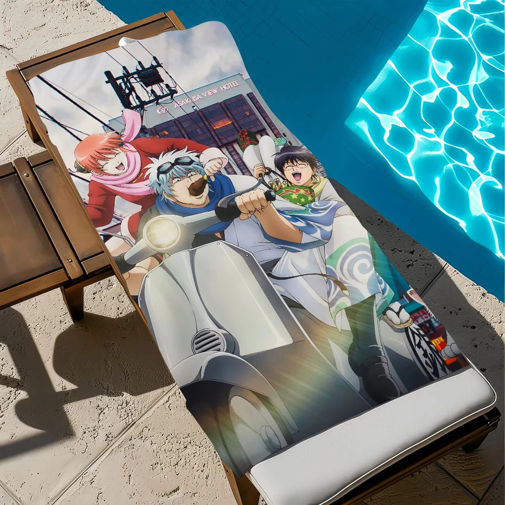 Gintama Anime Beach Towel – Quick Dry, Soft, Multi-Size
