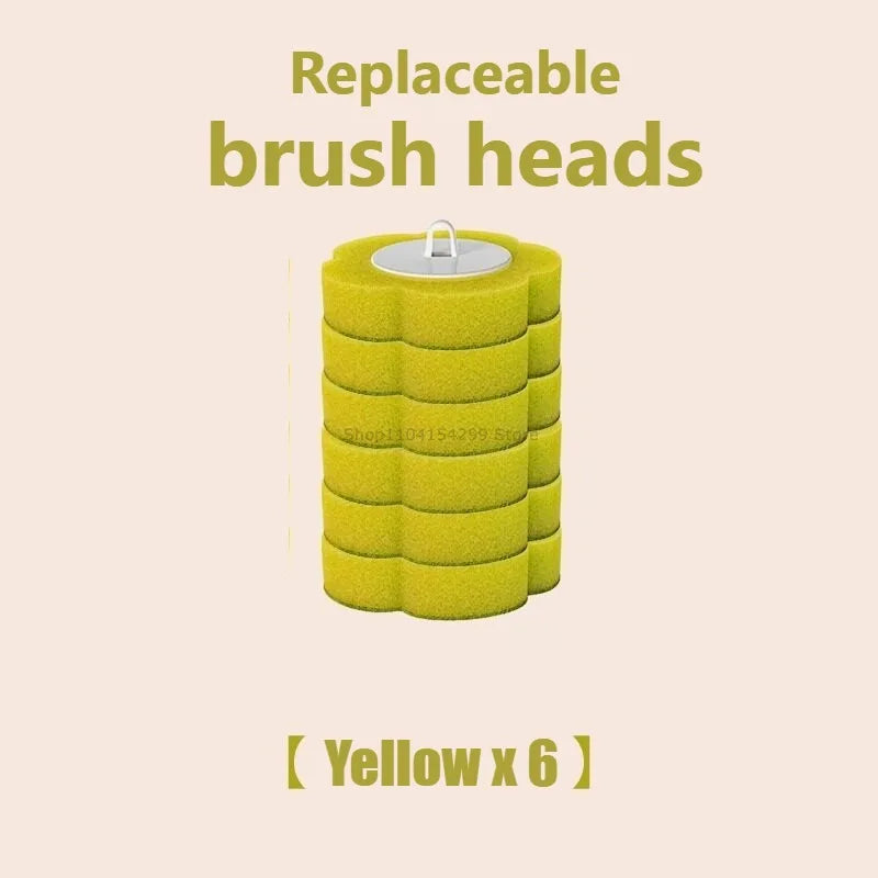 Disposable Toilet Brush Kit | Long Handle & Wall Mount