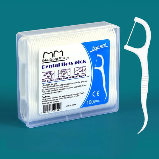 Dental Floss Sticks 100/300 Pack | High-Tension Flossers Dental Floss Sticks Peaceful Pleasures Health and Wellness