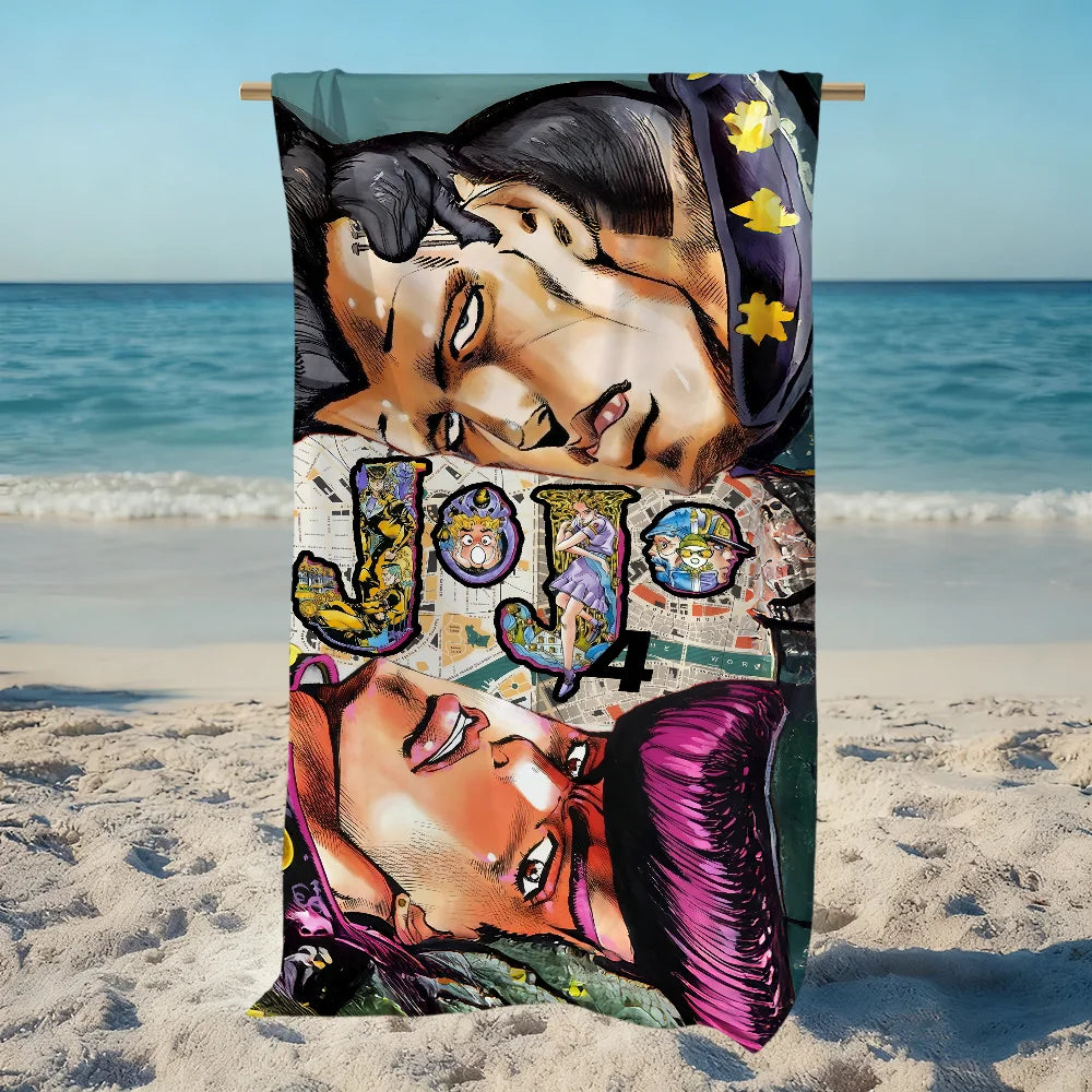 JoJo Anime Beach Towel | Quick Dry Soft Towel for Travel & Gym Anime Beach Towel Peaceful Pleasures Health and Wellness