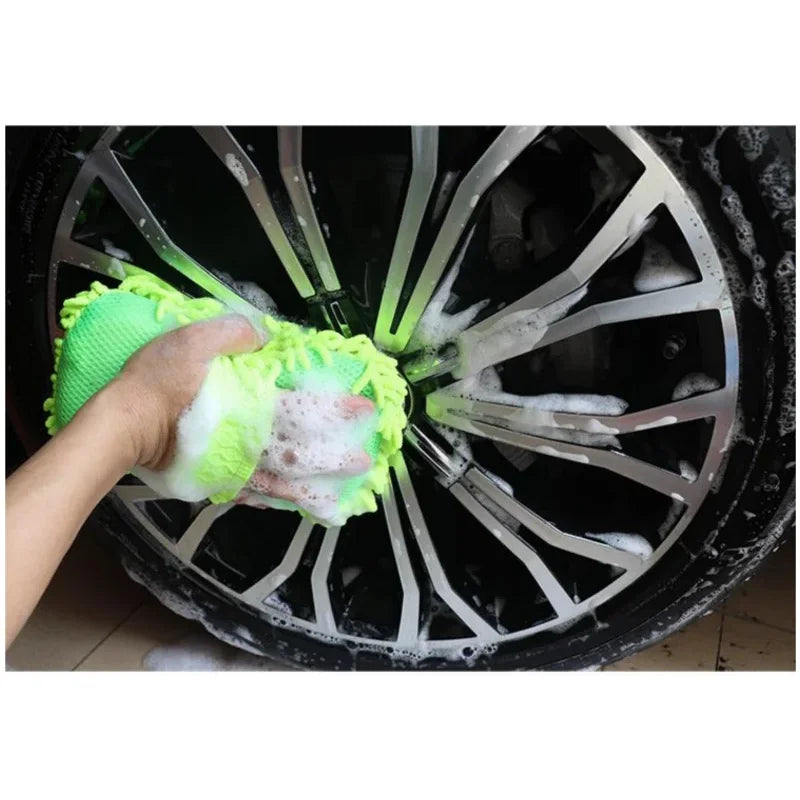Microfiber Car Washer Sponge Cleaning Car Care Detailing Brushes Washing Towel Auto Gloves Styling Accessories Peaceful Pleasures Health and Wellness