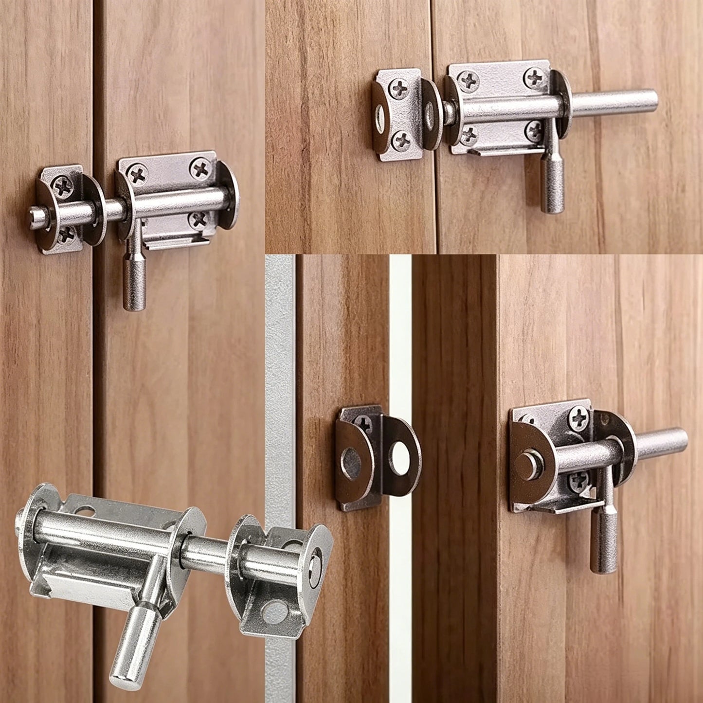 1 PCS Door Latch Solid Sliding Bolts Latch Hasp Home Hardware Gate Safety Toilet Door Lock Peaceful Pleasures Health and Wellness