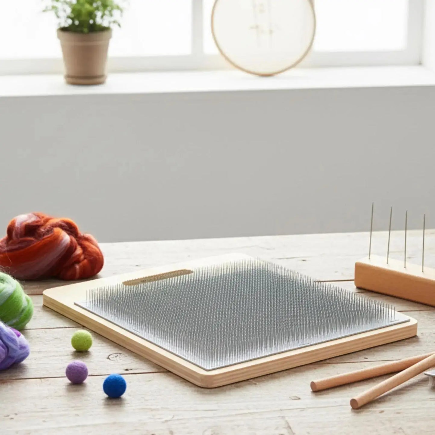 Wool Carding Board Hand Wool Carders Fiber Blending Mat for Wool Felting Making Rolags Fiber Mixing Preparation DIY Craft Tools Peaceful Pleasures Health and Wellness