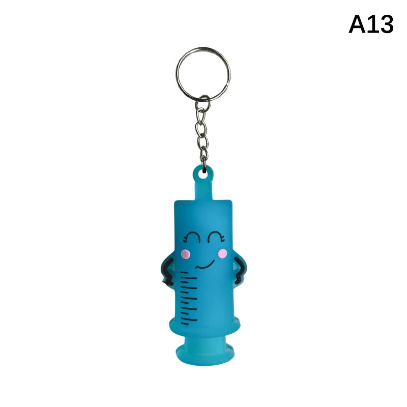 Paw Print Ampoule Bottle Opener Keychain for Nurses & Doctors