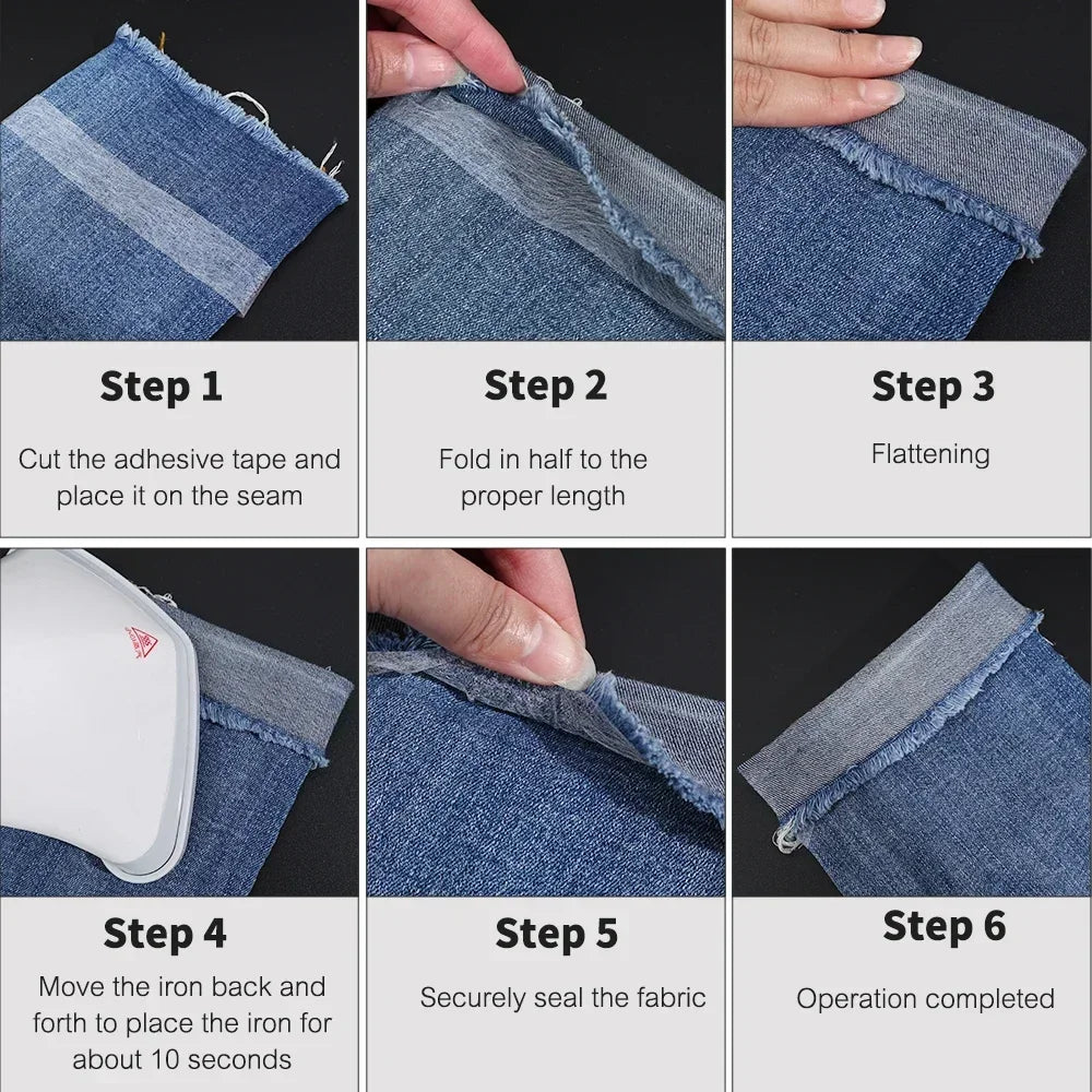 Iron-On Hem Tape & Self-Adhesive Fabric Tape | DIY Sewing Roll