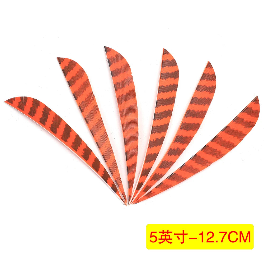 5-Inch Turkey Feather Arrow Fletchings Natural DIY Archery