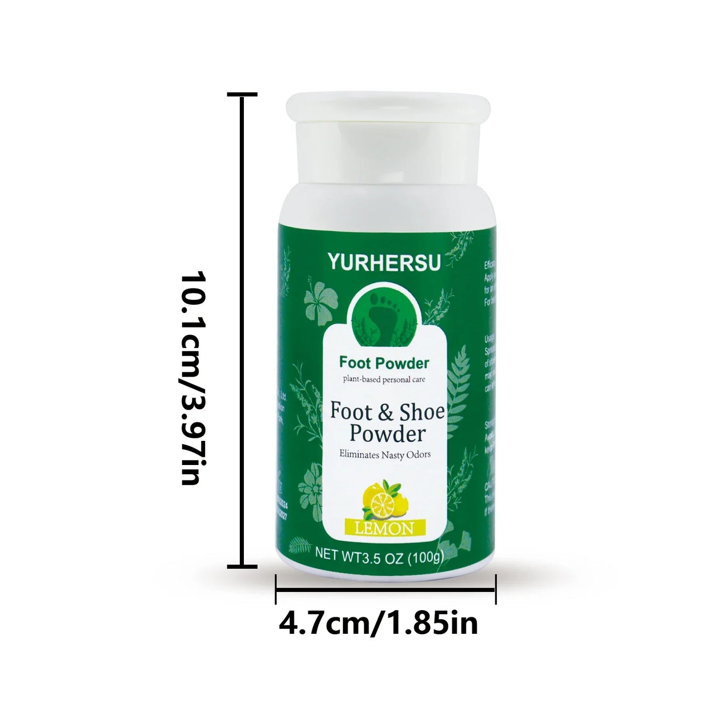 YURHERSU Lemon Foot Deodorant Powder – Fresh & Dry All Day