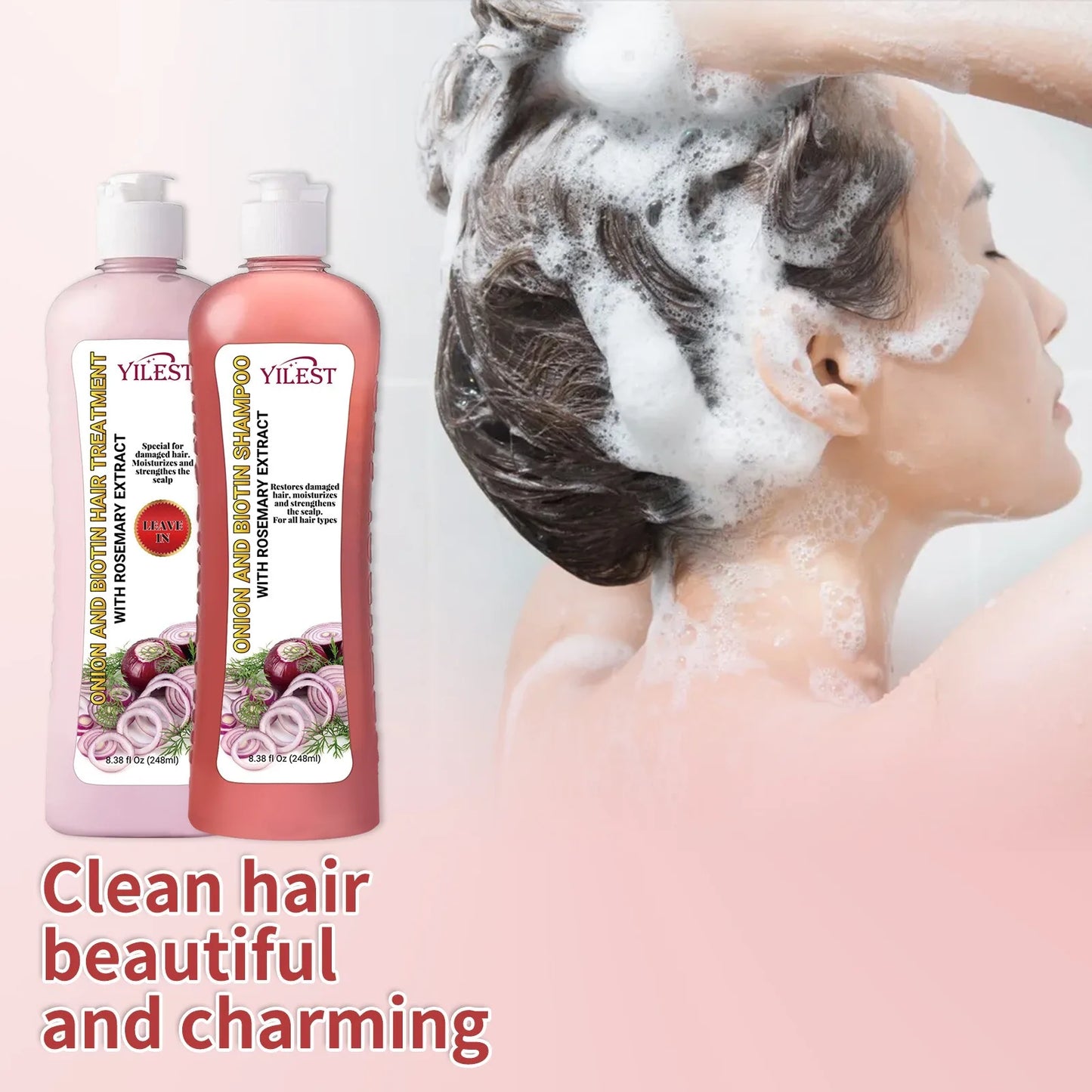 Rosemary Shampoo for Fast Hair Growth Hair Conditioner Moisturizing Nourishing The Scalp Anti Hair Loss for All Hair Types Peaceful Pleasures Health and Wellness