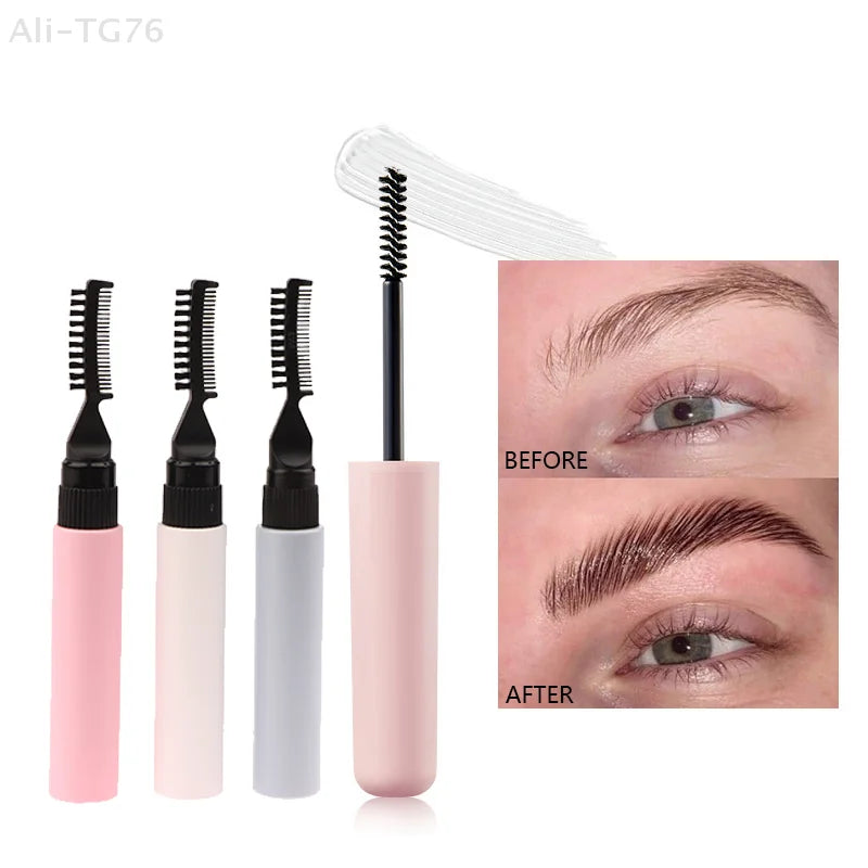 10ml Dual Brush Refillable Eyebrow Gel & Mascara Tube