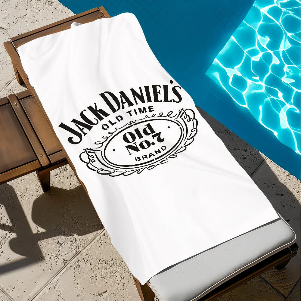 Jack Daniel's Logo Quick-Dry Beach Towel | Pool, Gym & Travel