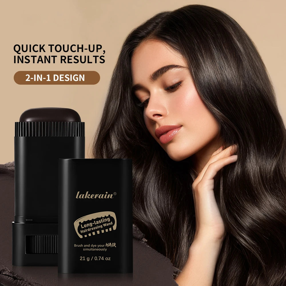 Waterproof Gray Coverage Hair Dye Stick – All Hair Types