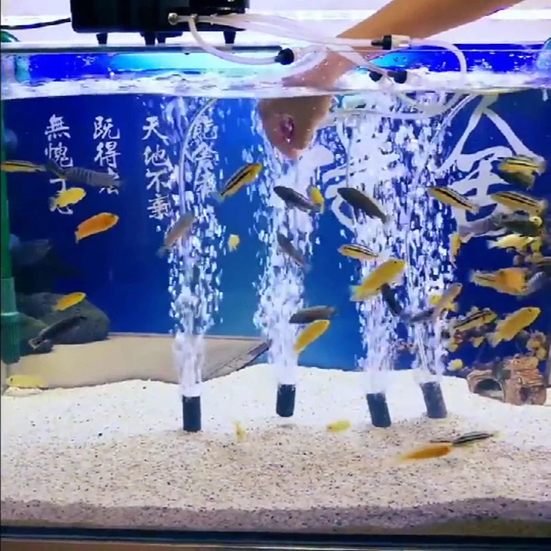 10-Pack Cylinder Aquarium Air Stones | Fish Tank Oxygen Diffuser