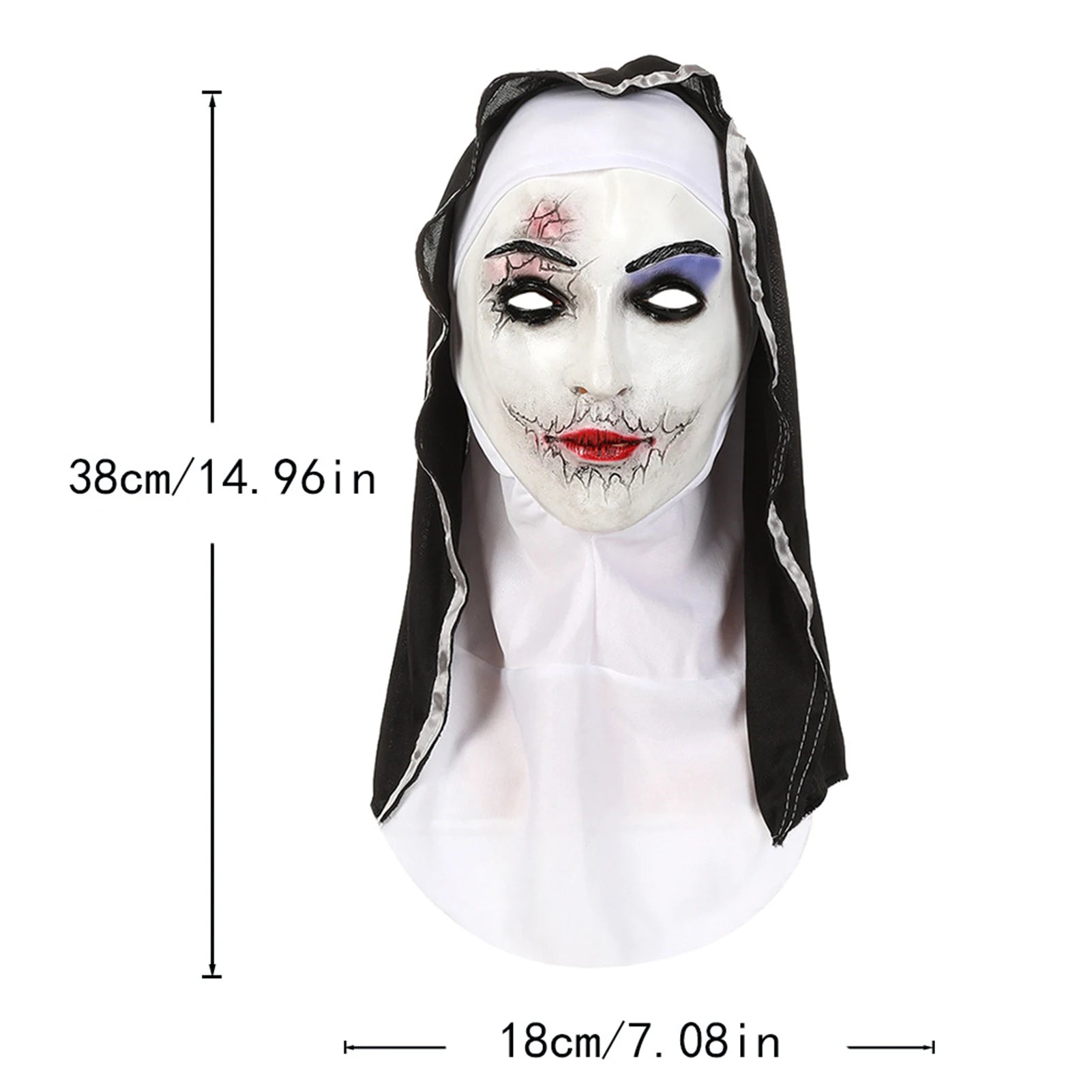 Halloween Latex Mask Screaming Zombie Full Head Mask Cosplay Scary Ghost Face Prop for Party Costume Conventions Peaceful Pleasures Health and Wellness