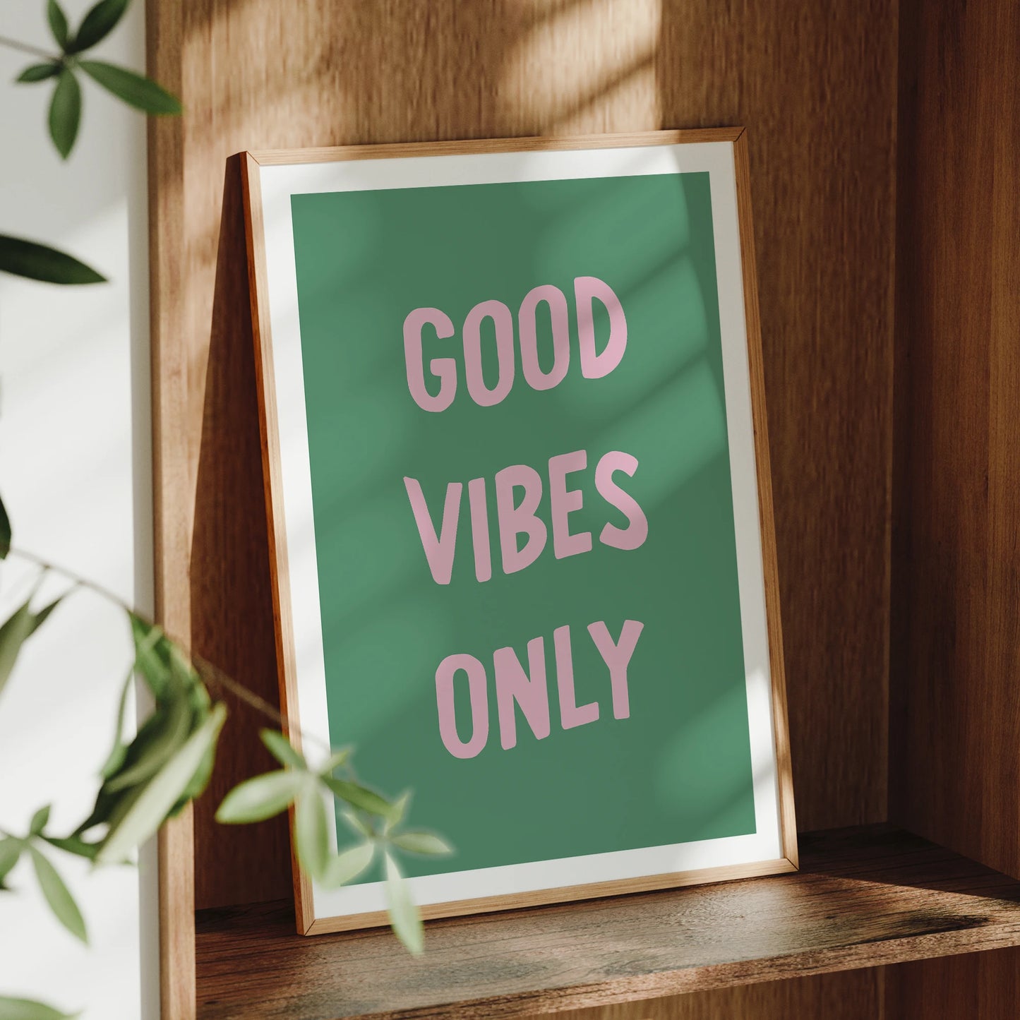 Good Vibes Only Canvas Wall Art Print | Motivational Home Decor