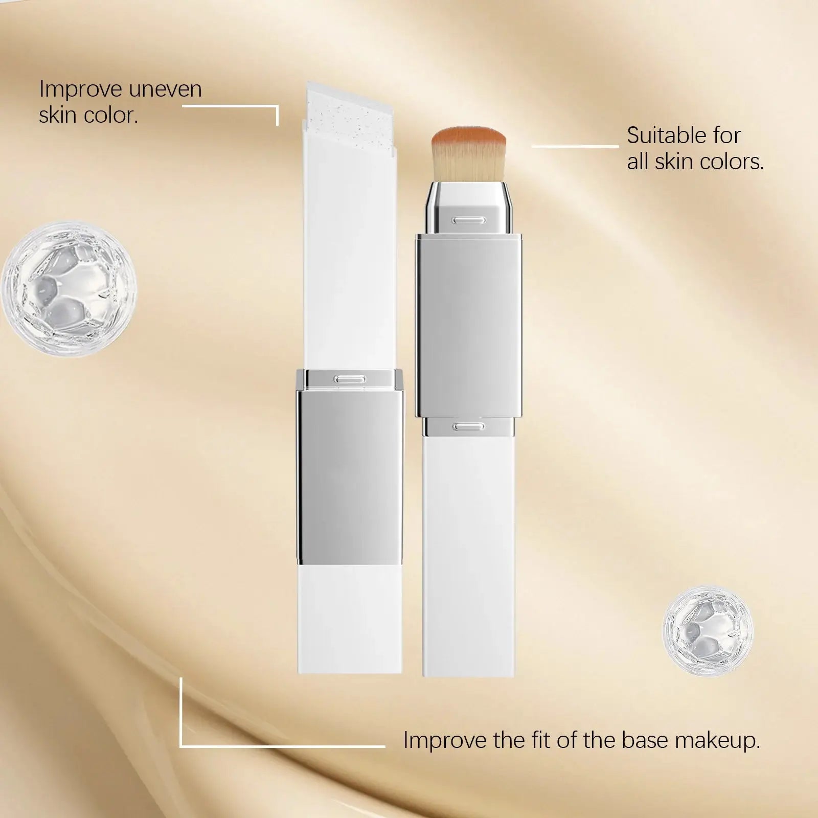 2 In 1 Color Changing Foundation for Natural Look Peaceful Pleasures Health and Wellness