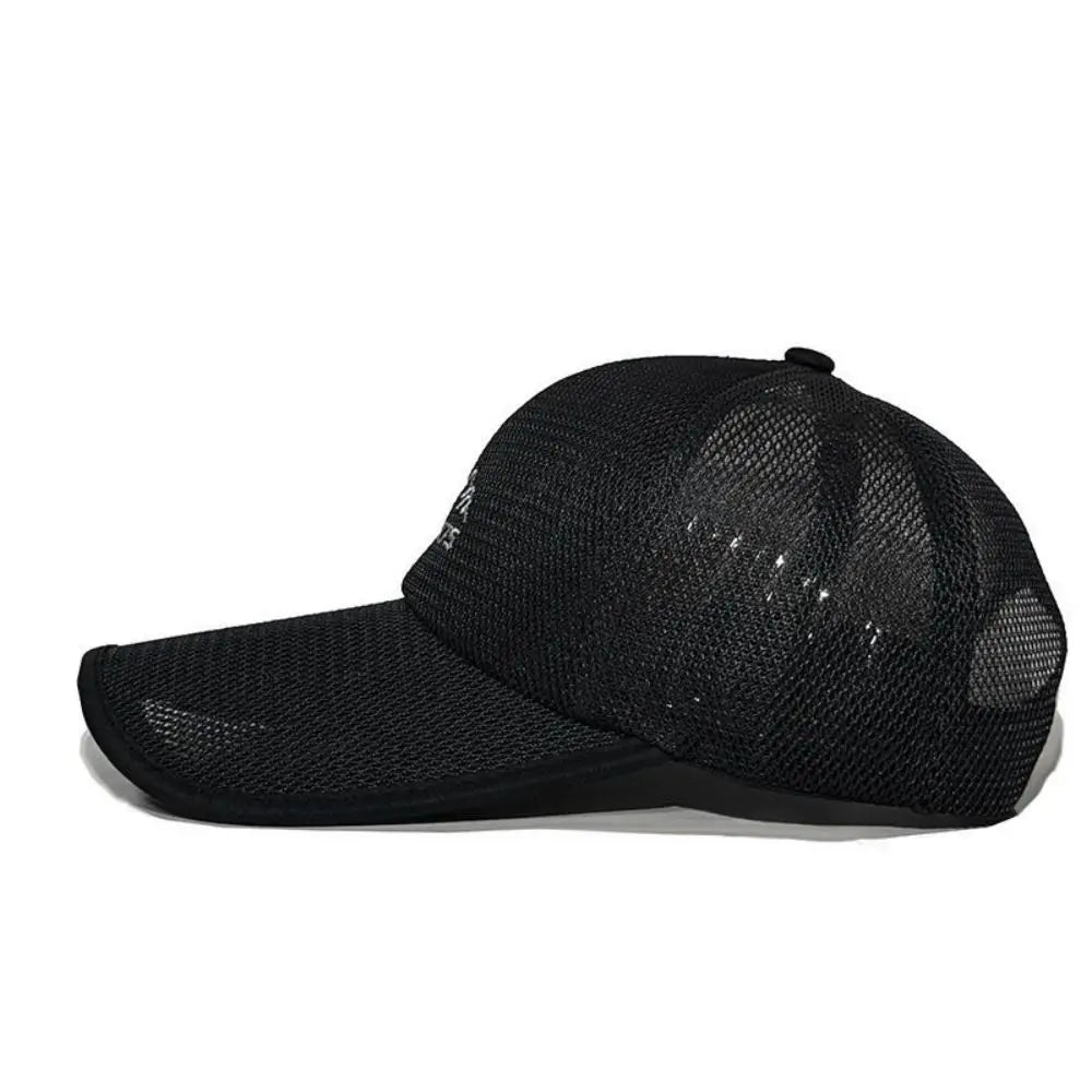 Adjustable Mesh Baseball Cap – Breathable Wide Brim Sun Hat