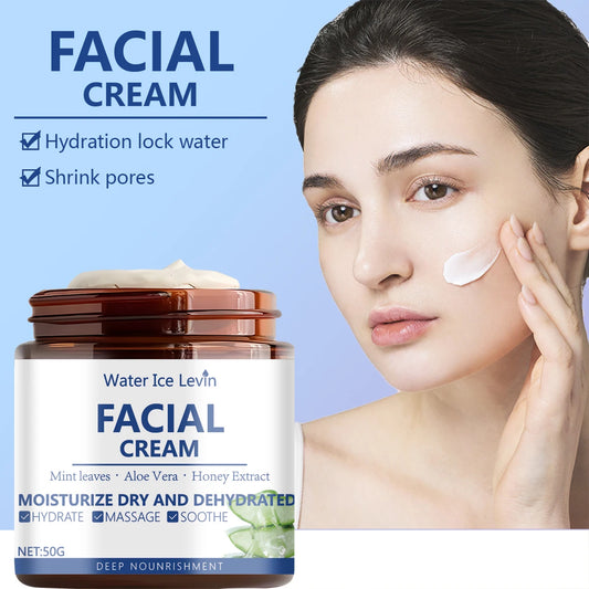 Water Ice Levin Hydra-Lock Facial Cream | Aloe & Honey 50g Facial Moisturizer Peaceful Pleasures Health and Wellness